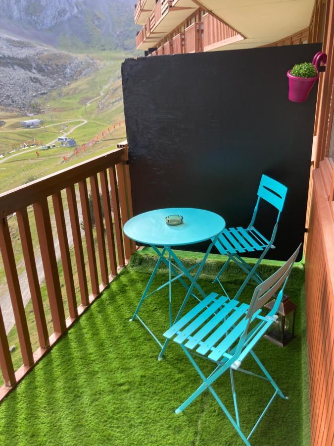 Studio Mongie Aux Pieds Des Pistes Avec Balcon La Mongie Kültér fotó