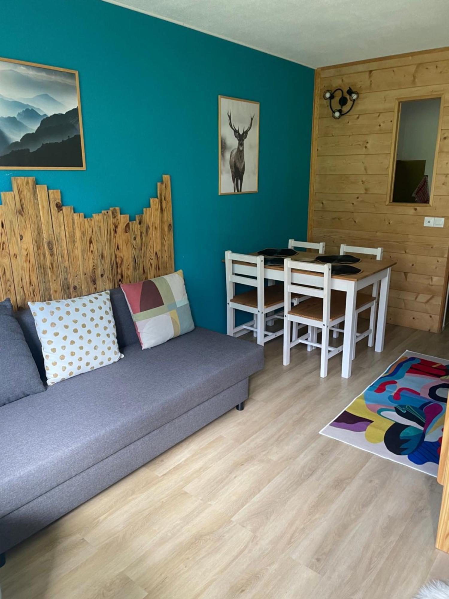 Studio Mongie Aux Pieds Des Pistes Avec Balcon La Mongie Kültér fotó